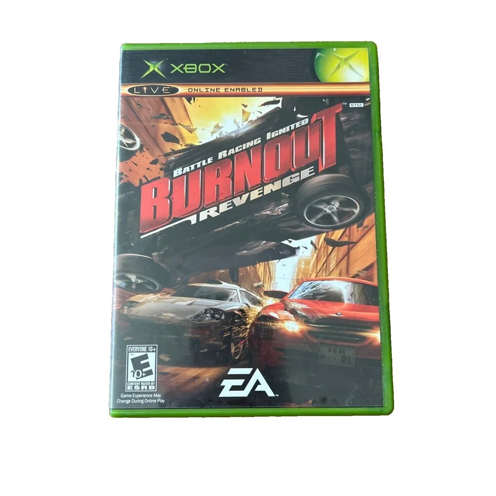 EA Burnout Revenge Xbox NTSC-U/C w/ Disc & Case 2005 E10+ Online Play